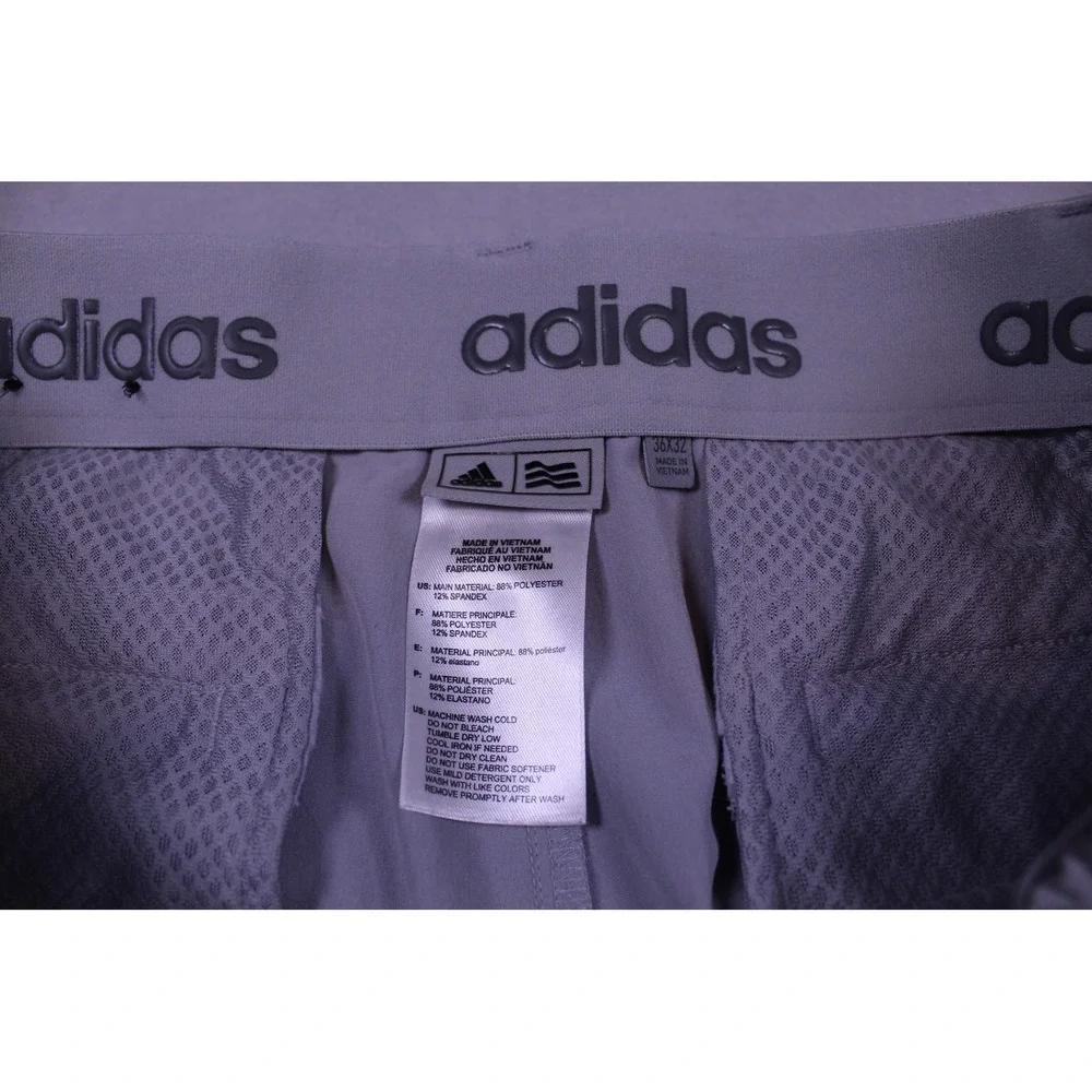 Adidas Ultimate365 Mens Golf Pants Grey Stretch Straight Leg 36x32